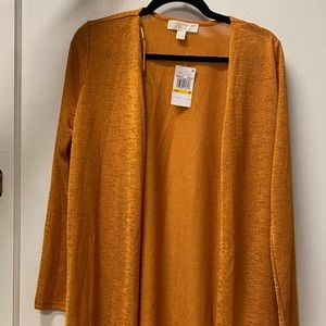 Michael Kors orange lightweight cardigan
